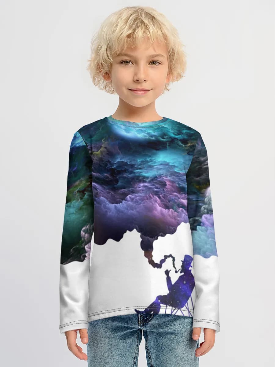 Boys' cotton long sleeve shirt