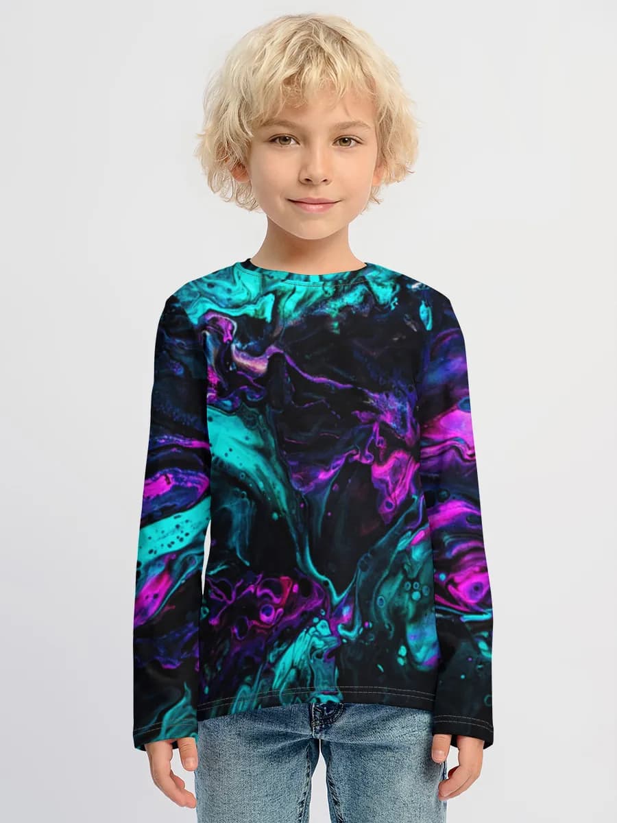 Boys' cotton long sleeve shirt