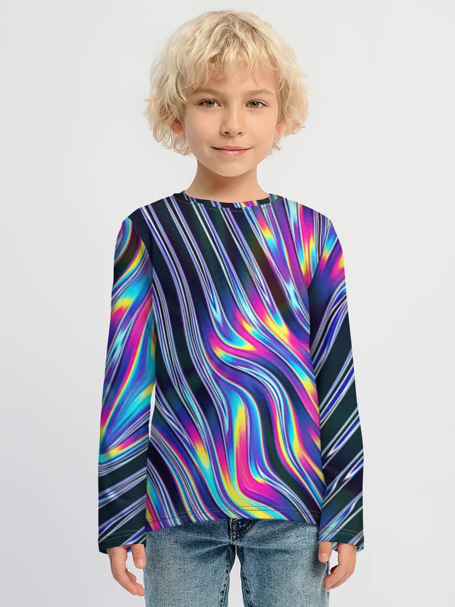Boys' cotton long sleeve shirt