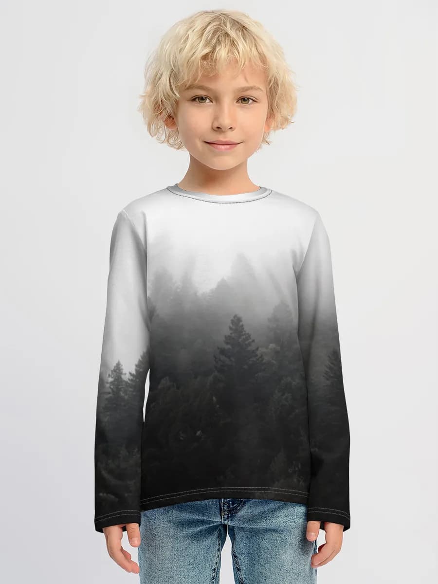 Boys' cotton long sleeve shirt