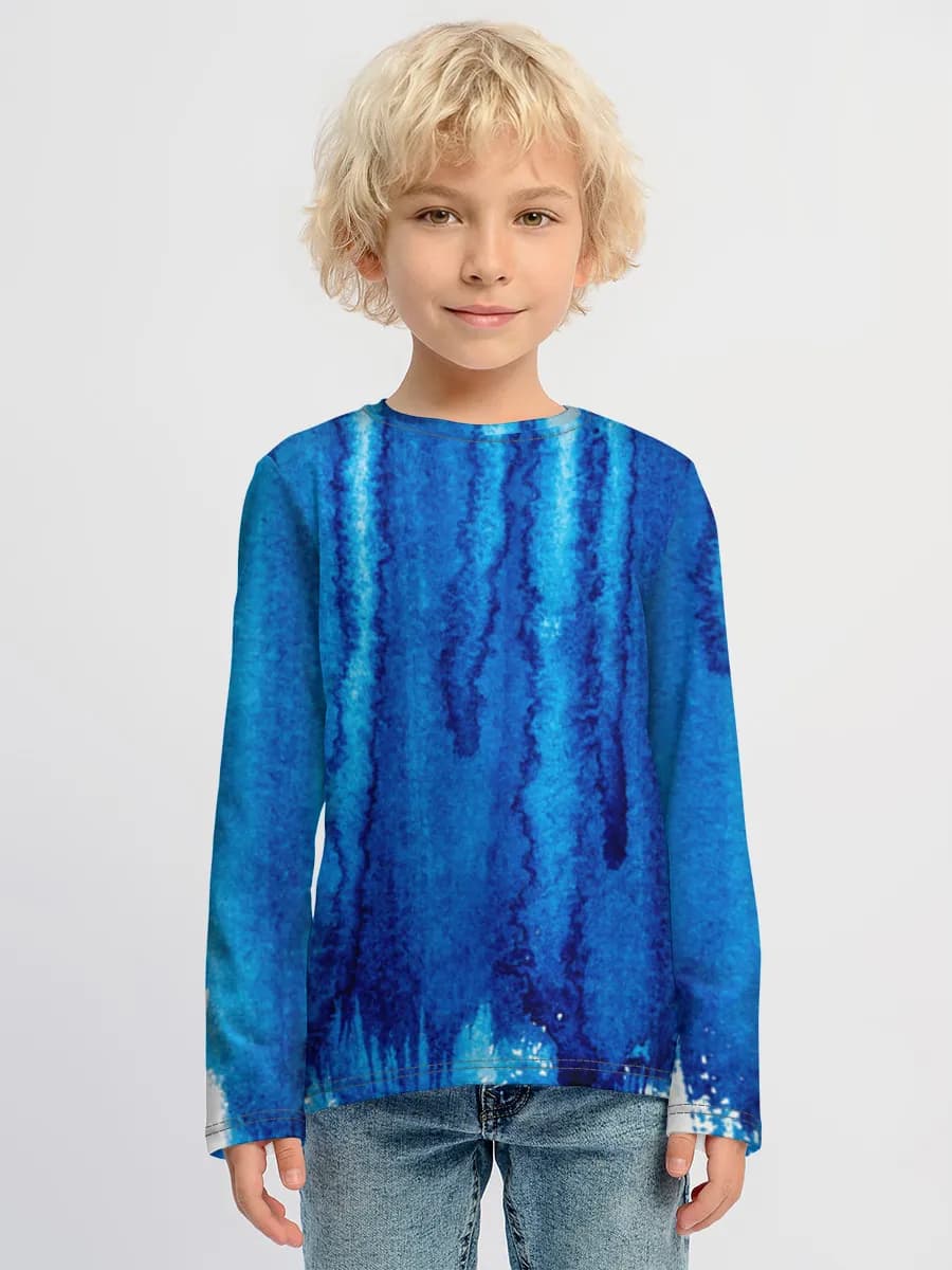 Boys' cotton long sleeve shirt