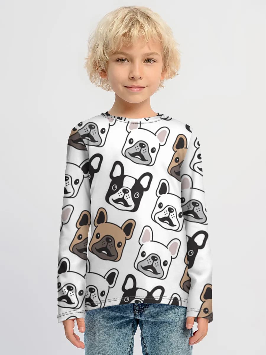 Boys' cotton long sleeve shirt