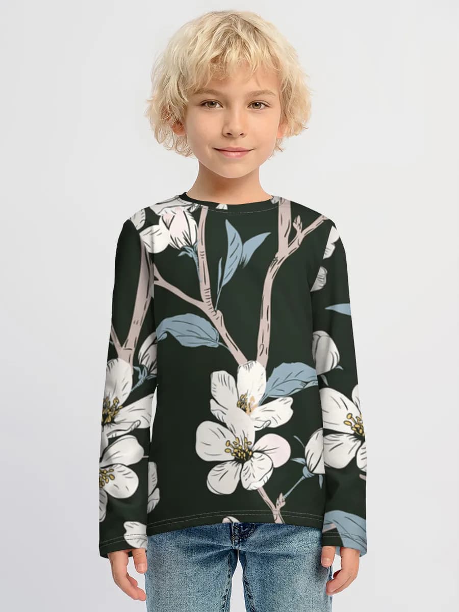 Camiseta Manga Larga de Algodón Niño