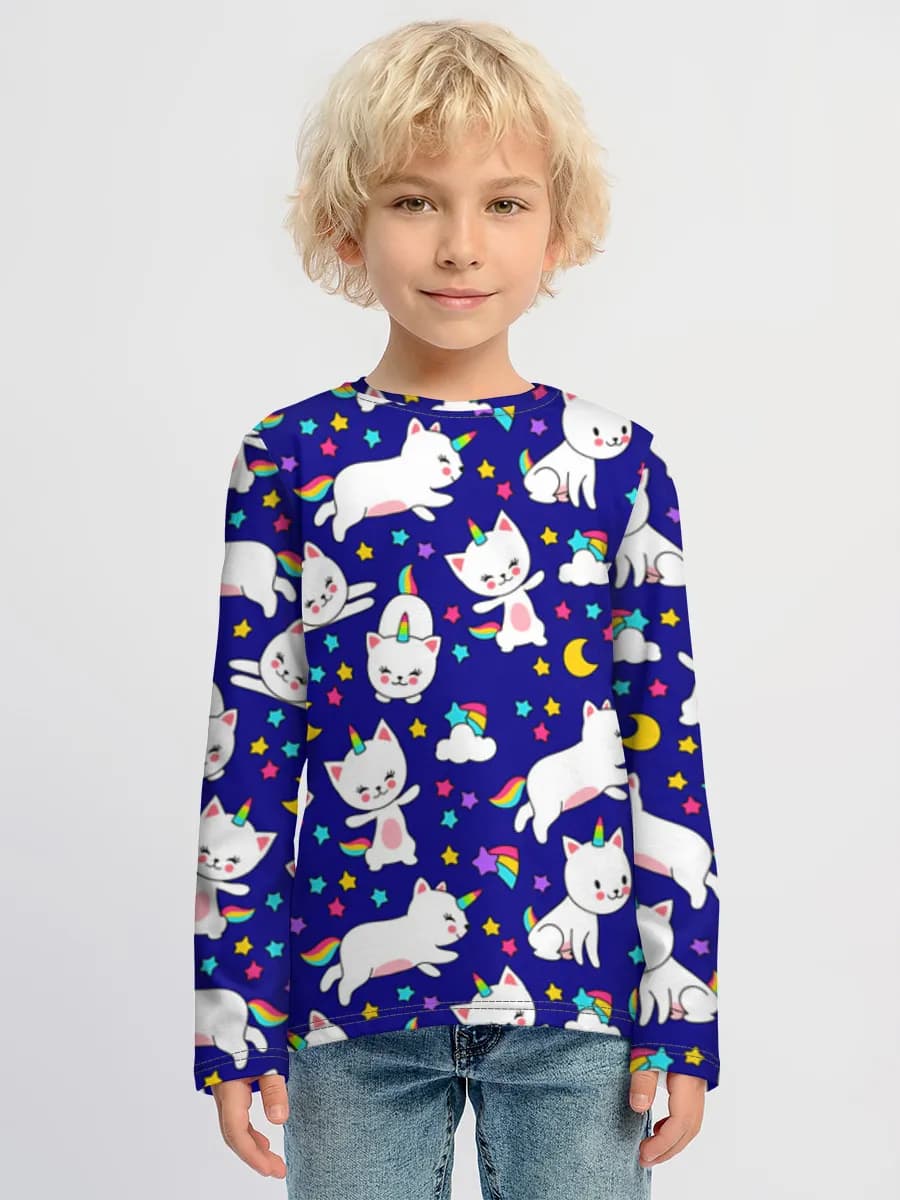 Boys' cotton long sleeve shirt