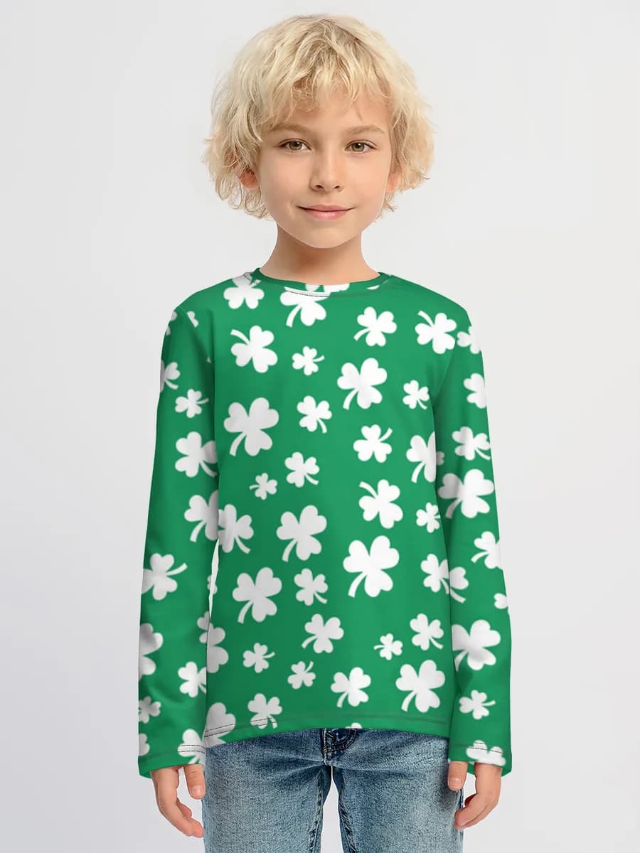 Camiseta Manga Larga de Algodón Niño