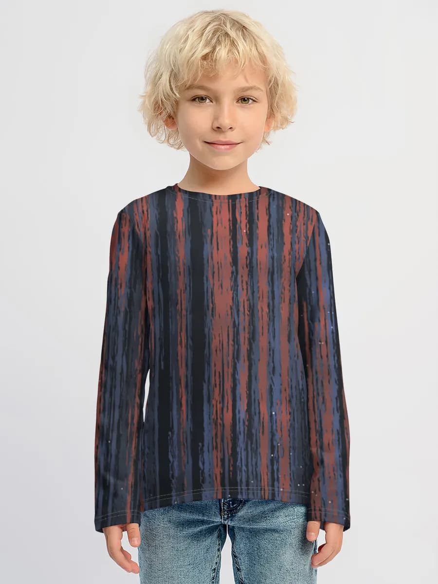 Boys' cotton long sleeve shirt