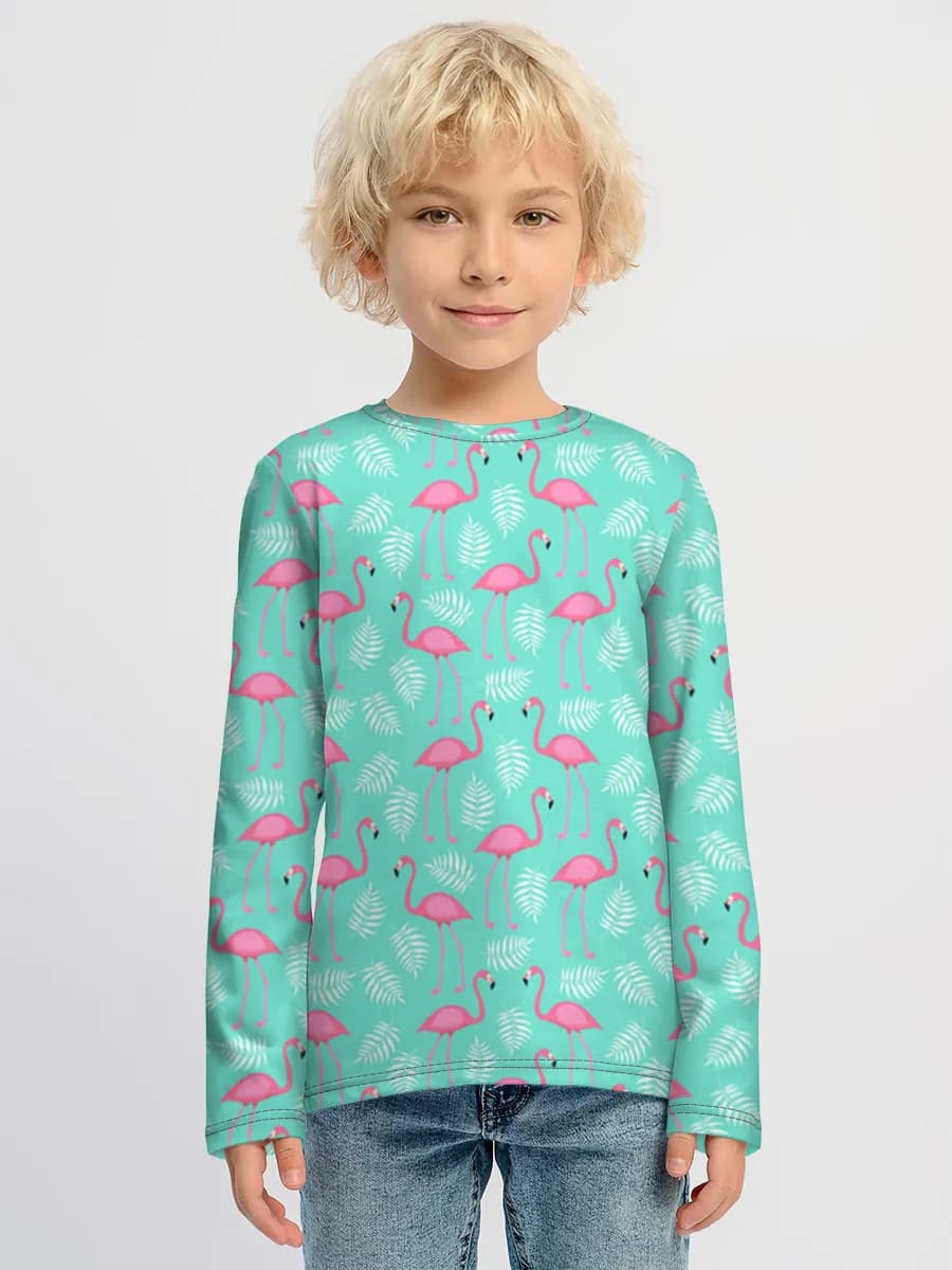 Boys' cotton long sleeve shirt
