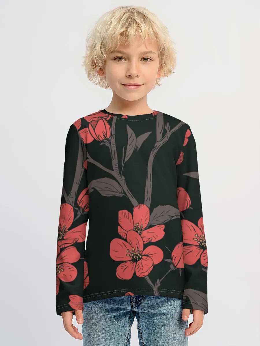 Camiseta Manga Larga de Algodón Niño
