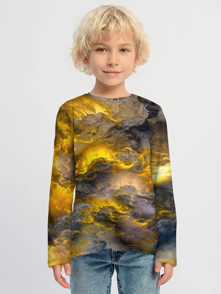 Camiseta Manga Larga de Algodón Niño