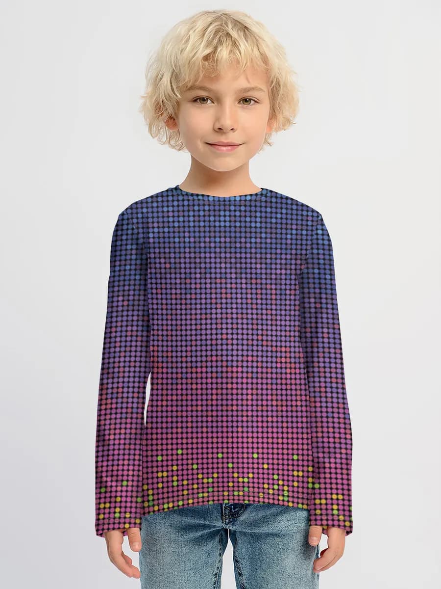 Boys' cotton long sleeve shirt