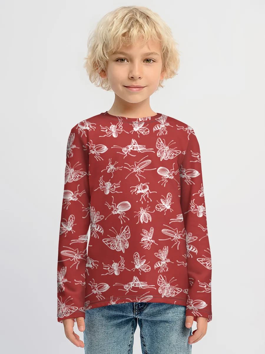 Boys' cotton long sleeve shirt