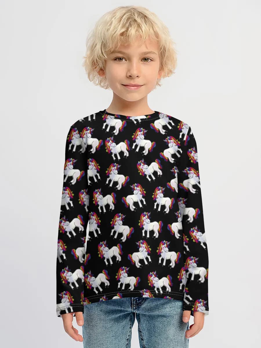Boys' cotton long sleeve shirt