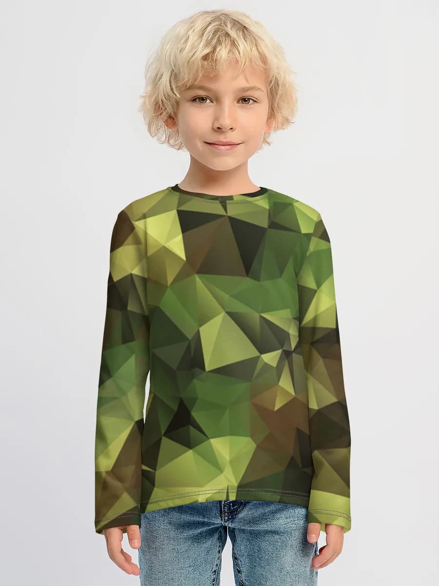 Boys' cotton long sleeve shirt