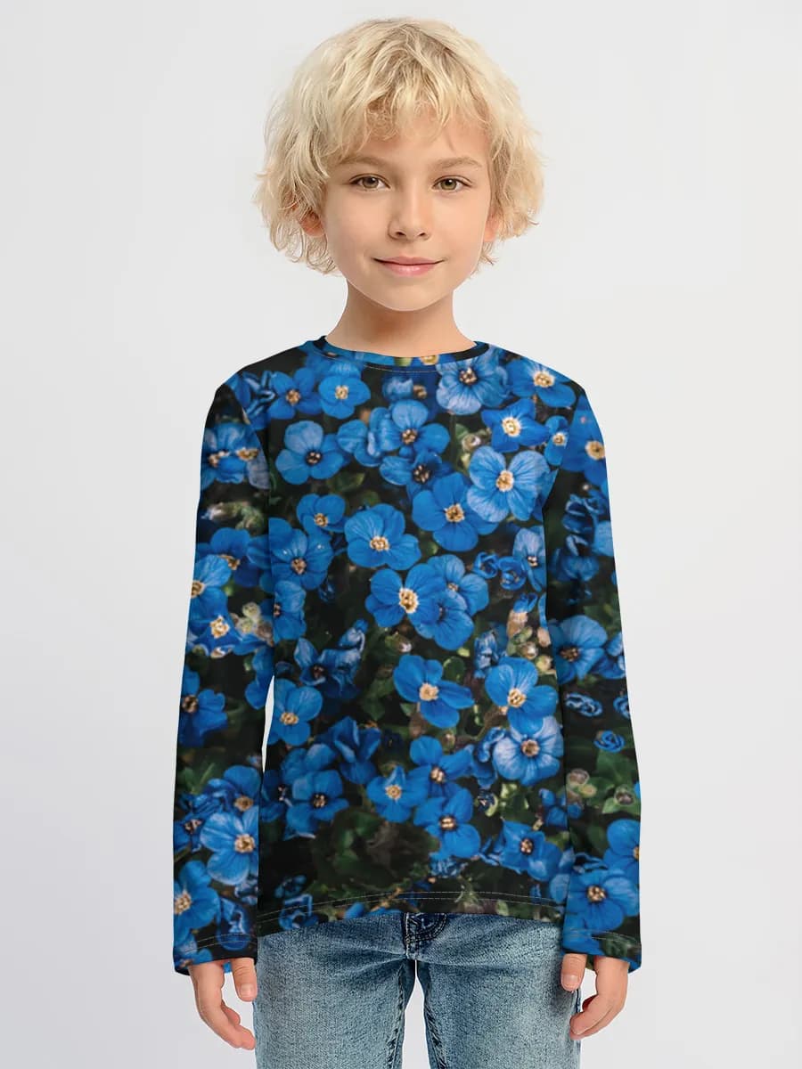 Boys' cotton long sleeve shirt