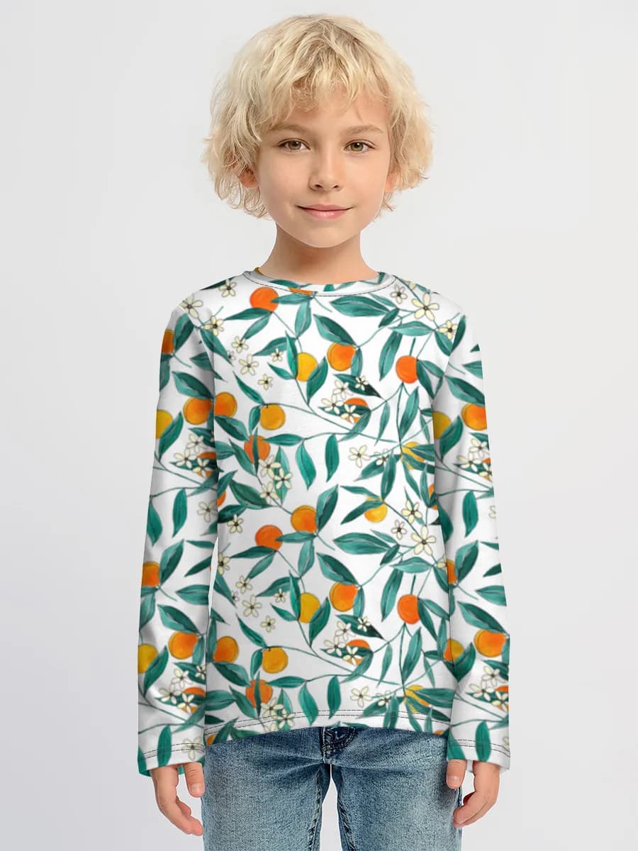 Camiseta Manga Larga de Algodón Niño