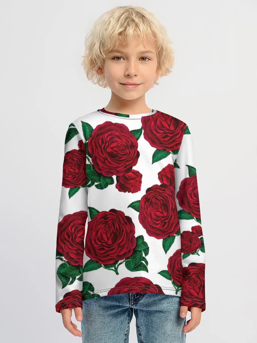 Boys' cotton long sleeve shirt