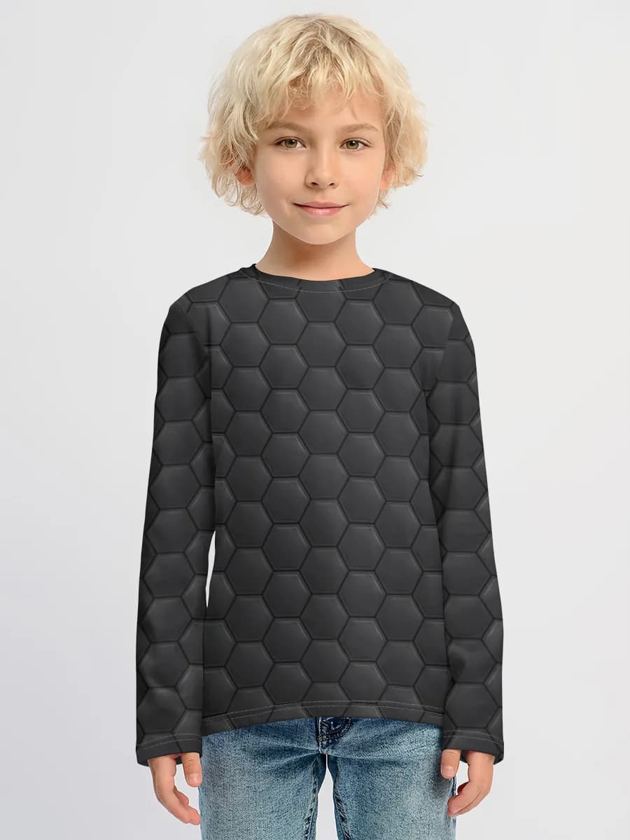 Boys' cotton long sleeve shirt