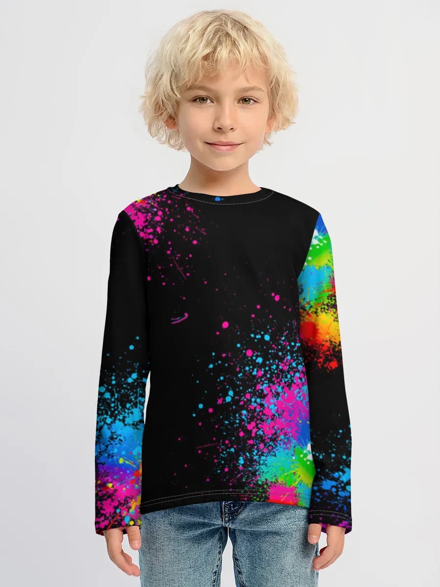 Boys' cotton long sleeve shirt