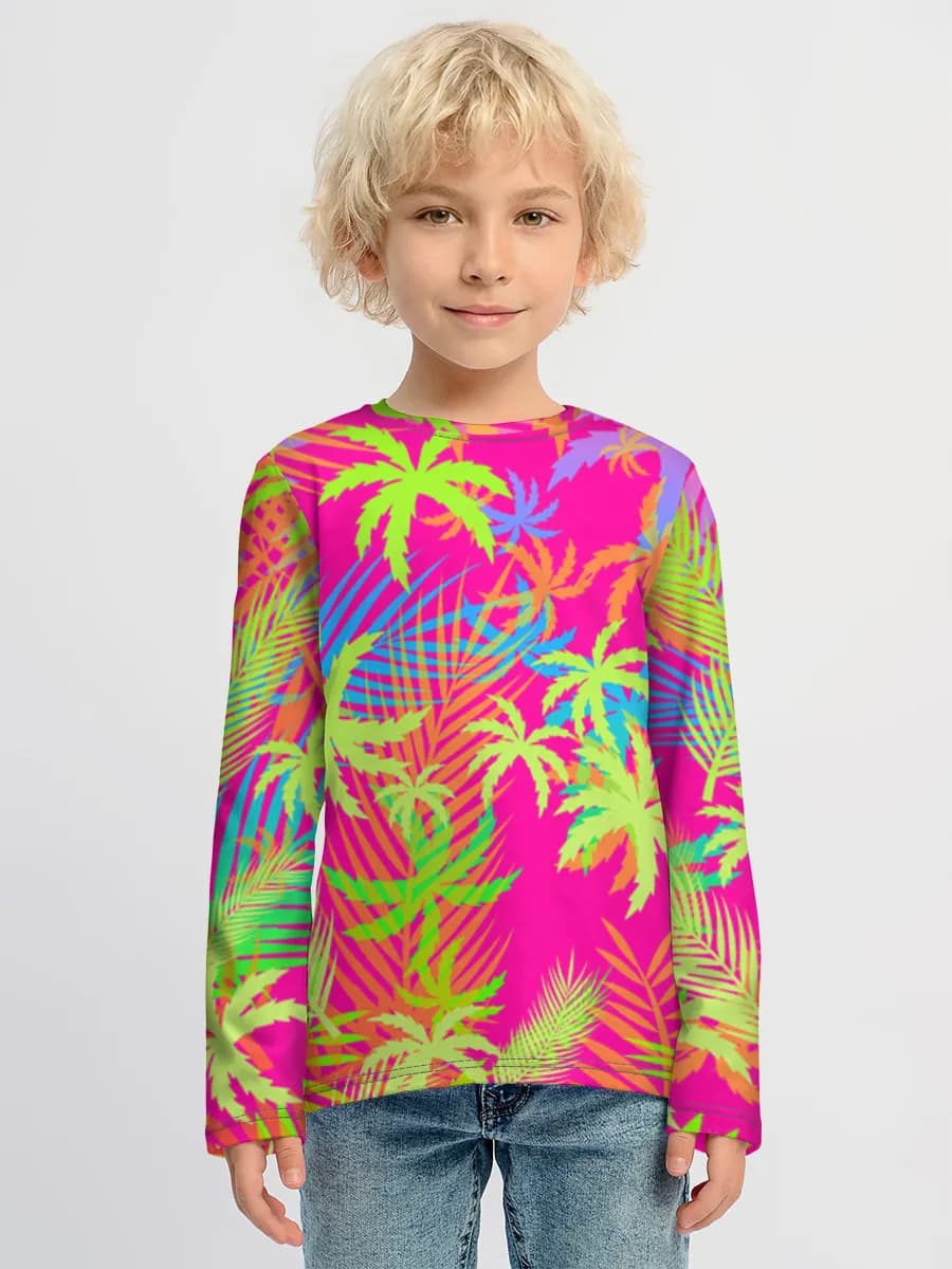 Boys' cotton long sleeve shirt