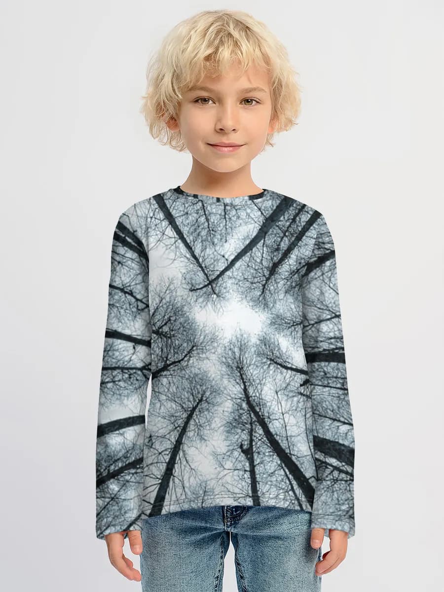 Boys' cotton long sleeve shirt
