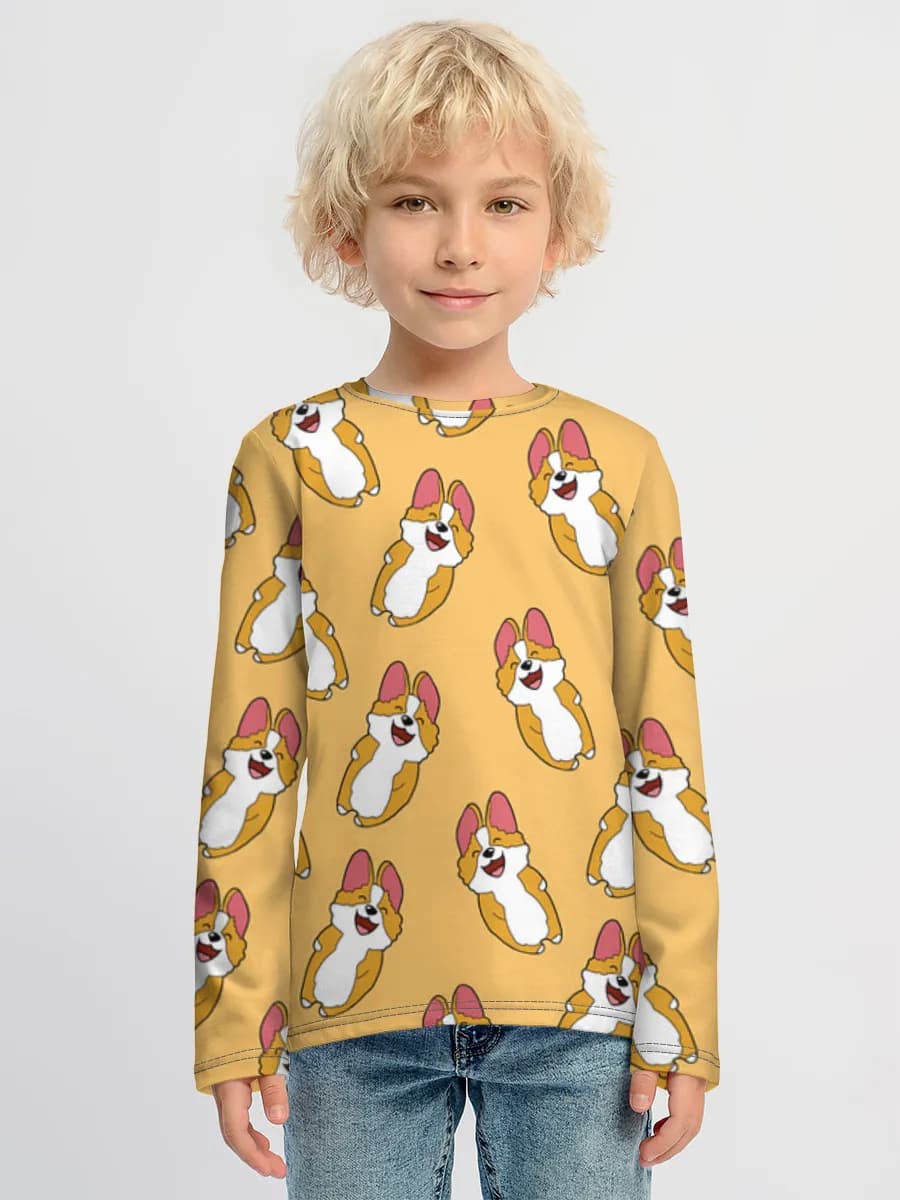 Boys' cotton long sleeve shirt