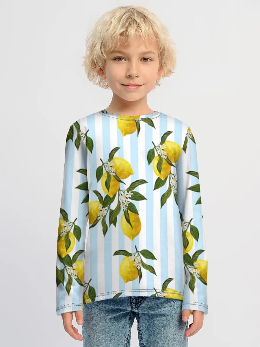 Boys' cotton long sleeve shirt
