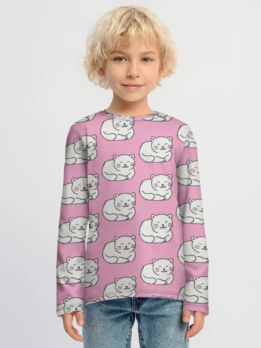Boys' cotton long sleeve shirt