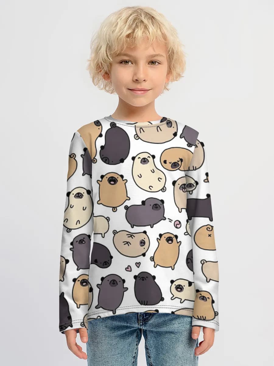 Camiseta Manga Larga de Algodón Niño