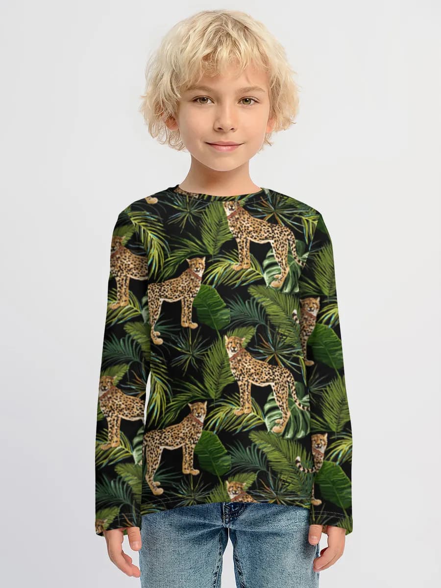 Boys' cotton long sleeve shirt