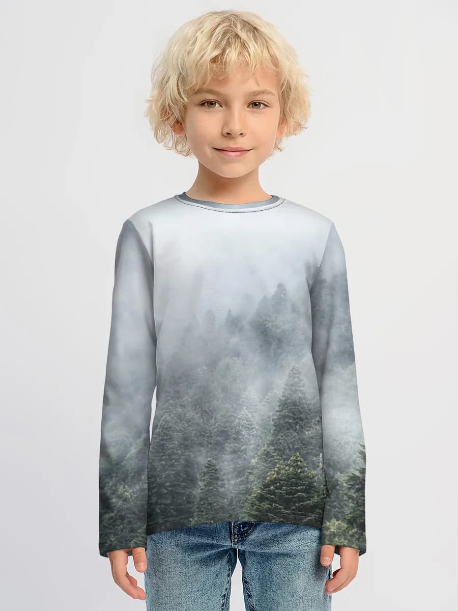 Boys' cotton long sleeve shirt
