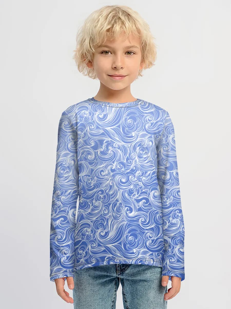 Boys' cotton long sleeve shirt