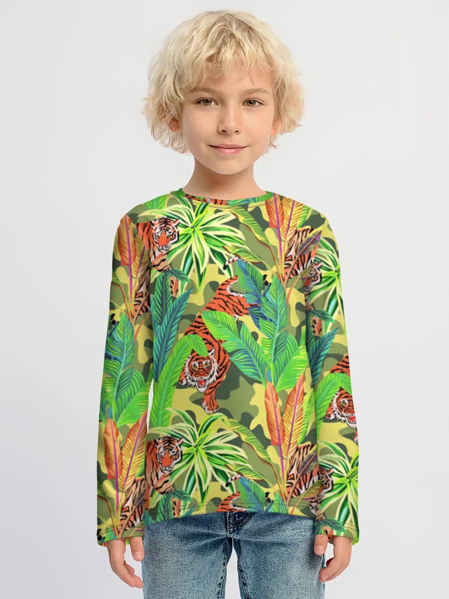 Boys' cotton long sleeve shirt