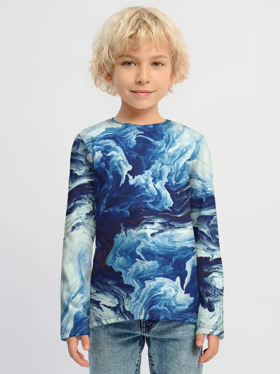 Boys' cotton long sleeve shirt