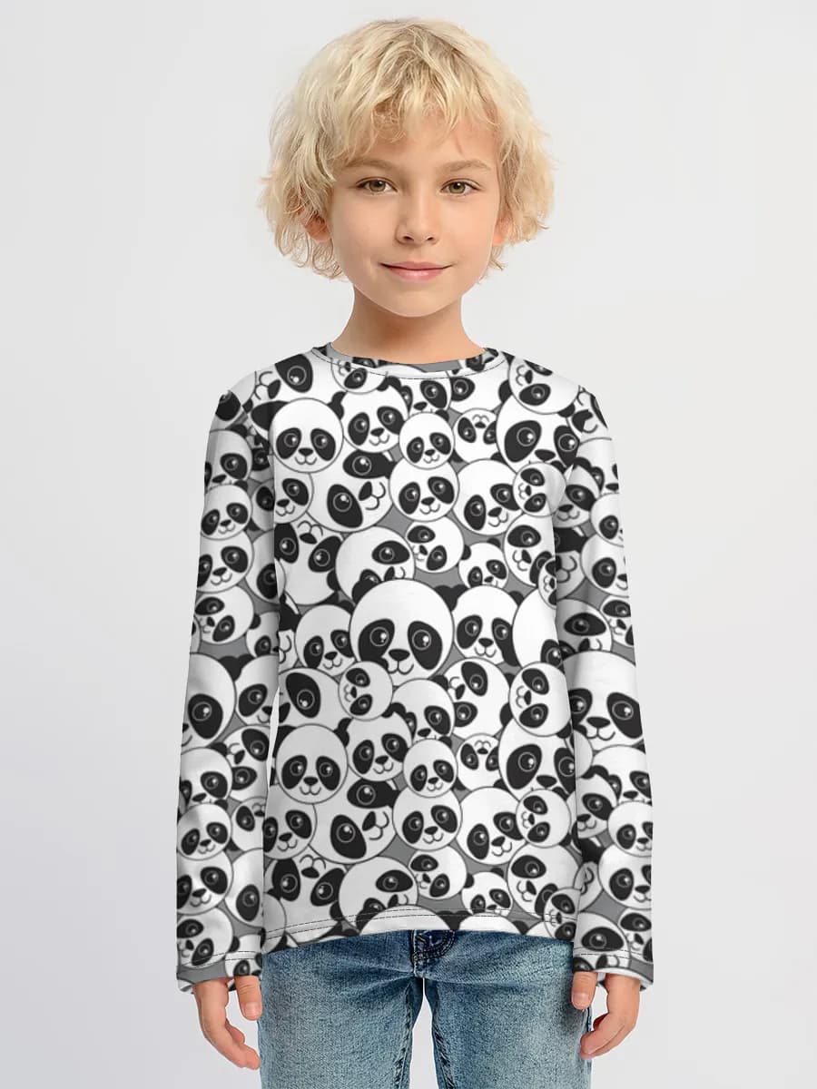 Baumwoll-Langarmshirt Jungen