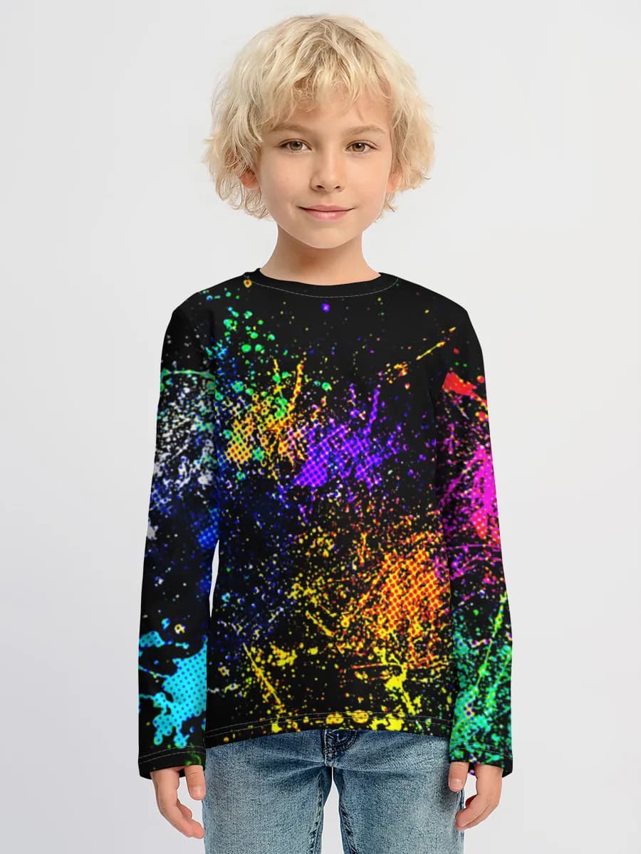 T-shirt manches longues coton garçon
