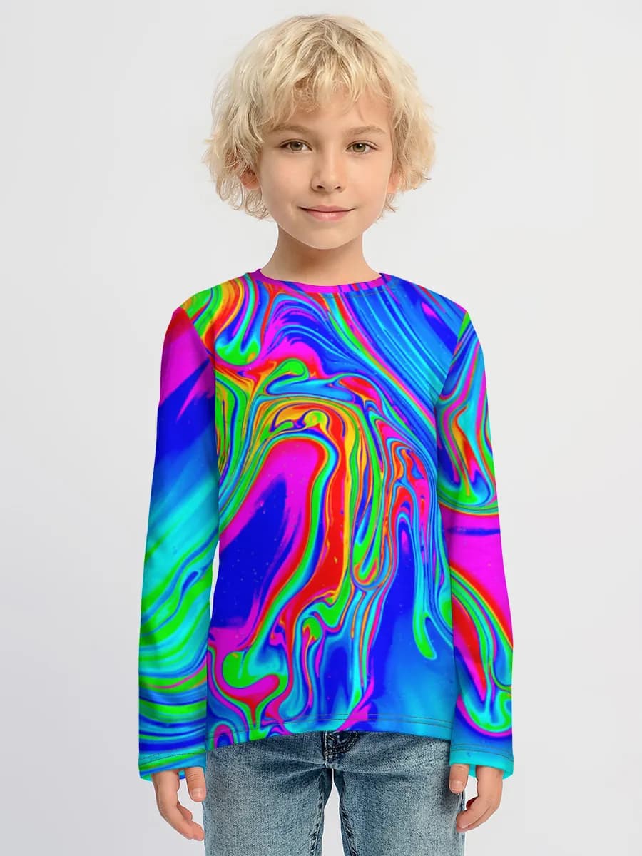 Boys' cotton long sleeve shirt