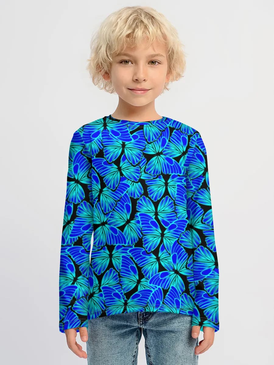 Boys' cotton long sleeve shirt