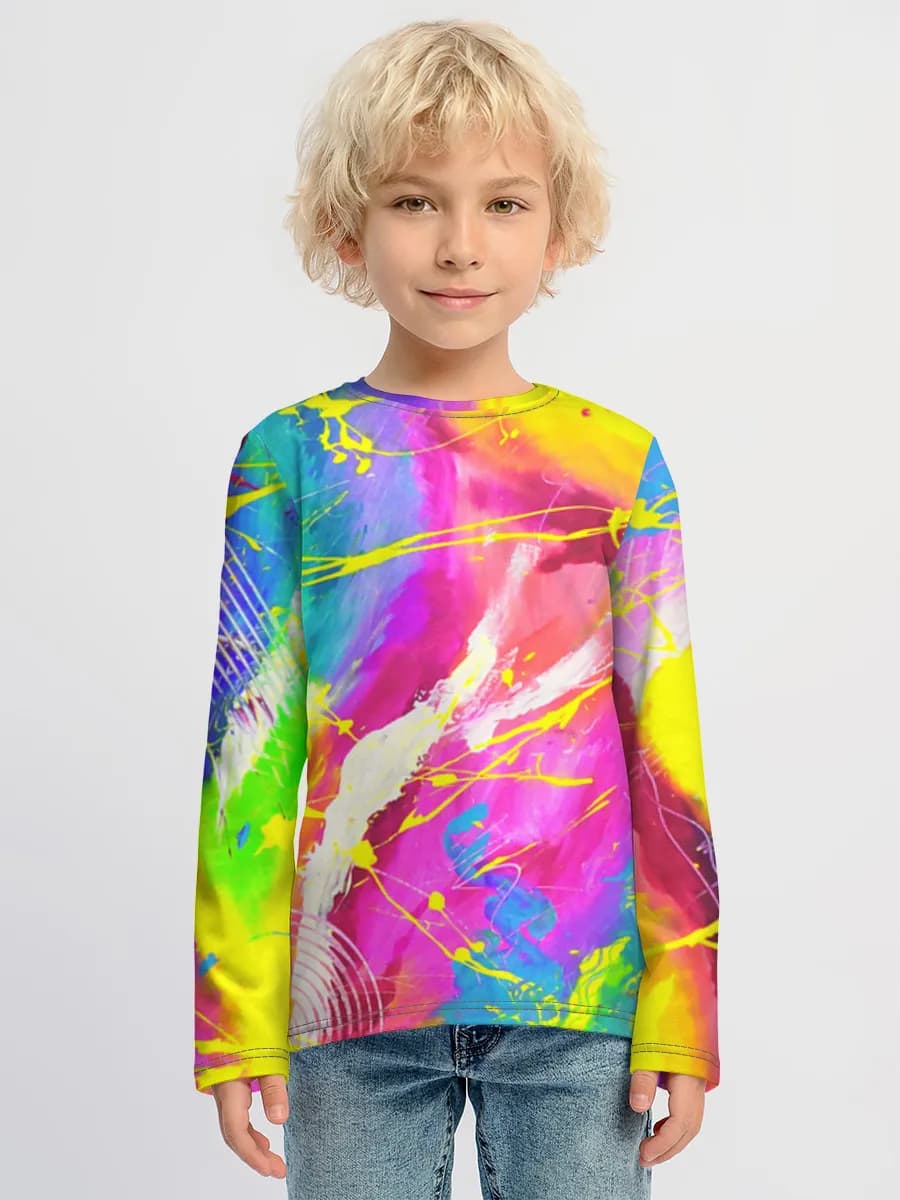 Boys' cotton long sleeve shirt