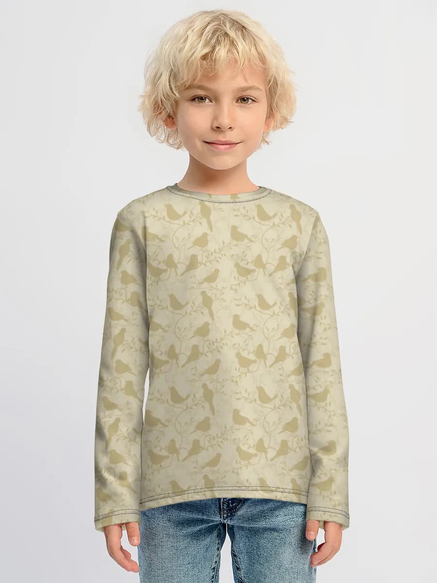 Camiseta Manga Larga de Algodón Niño