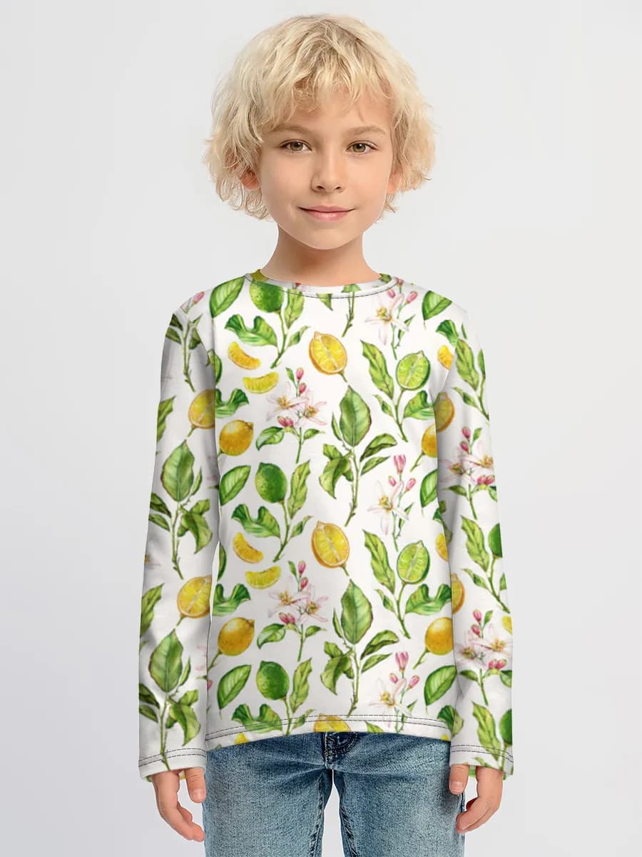 T-shirt manches longues coton garçon