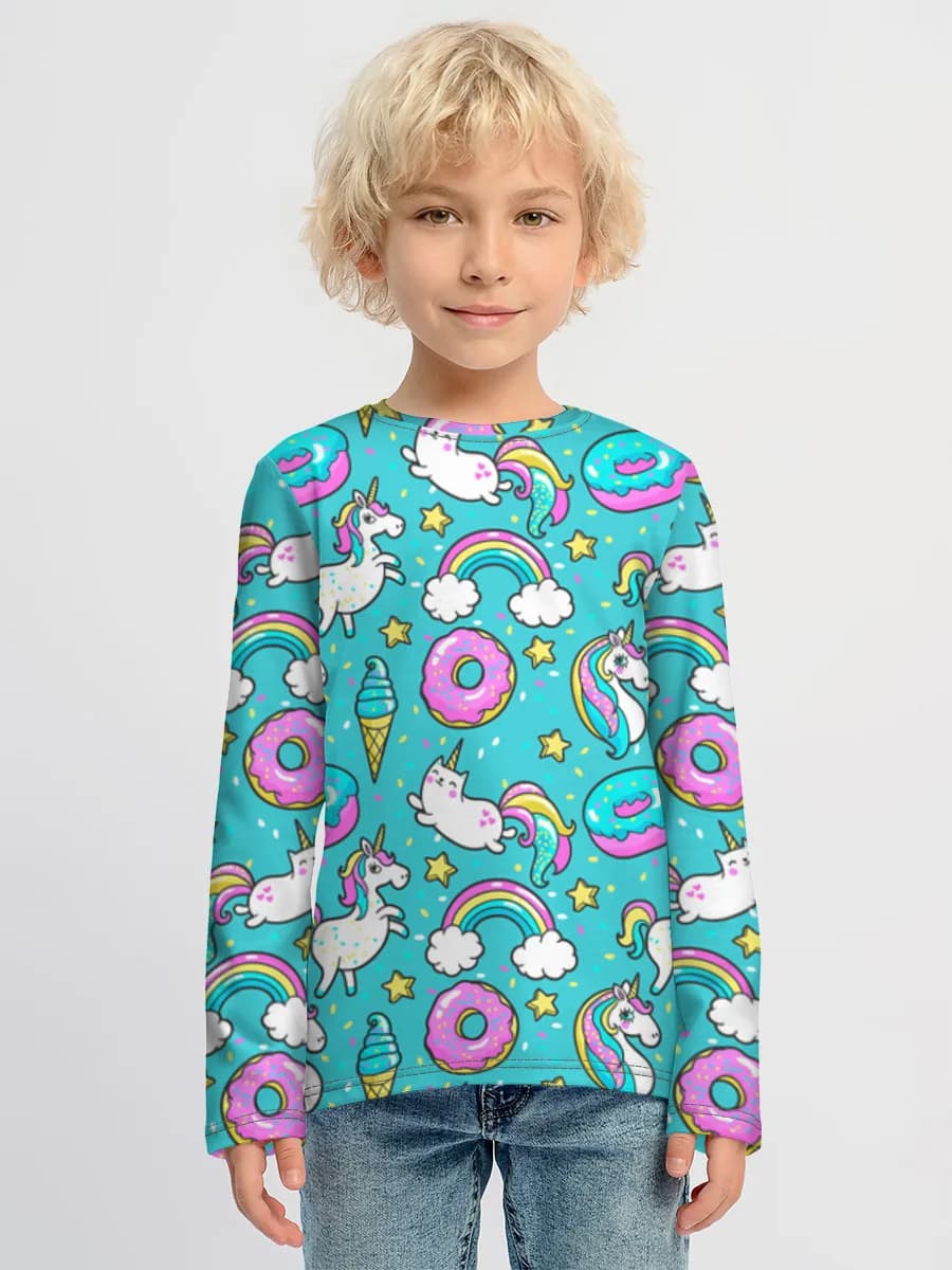 Boys' cotton long sleeve shirt