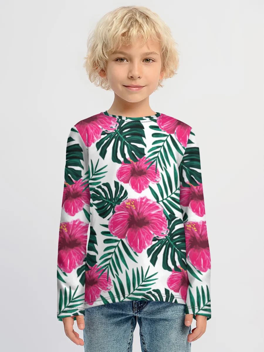Boys' cotton long sleeve shirt