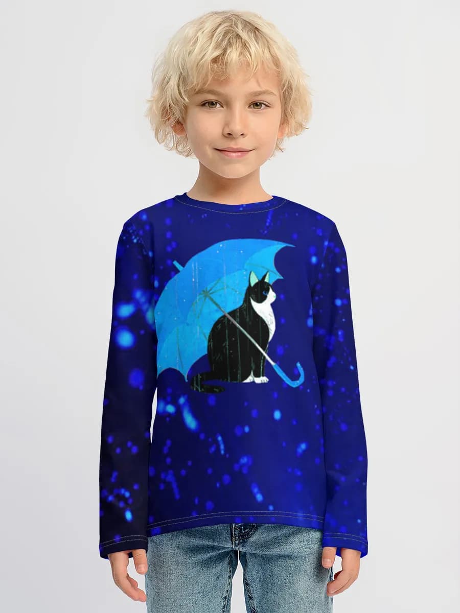 Boys' cotton long sleeve shirt