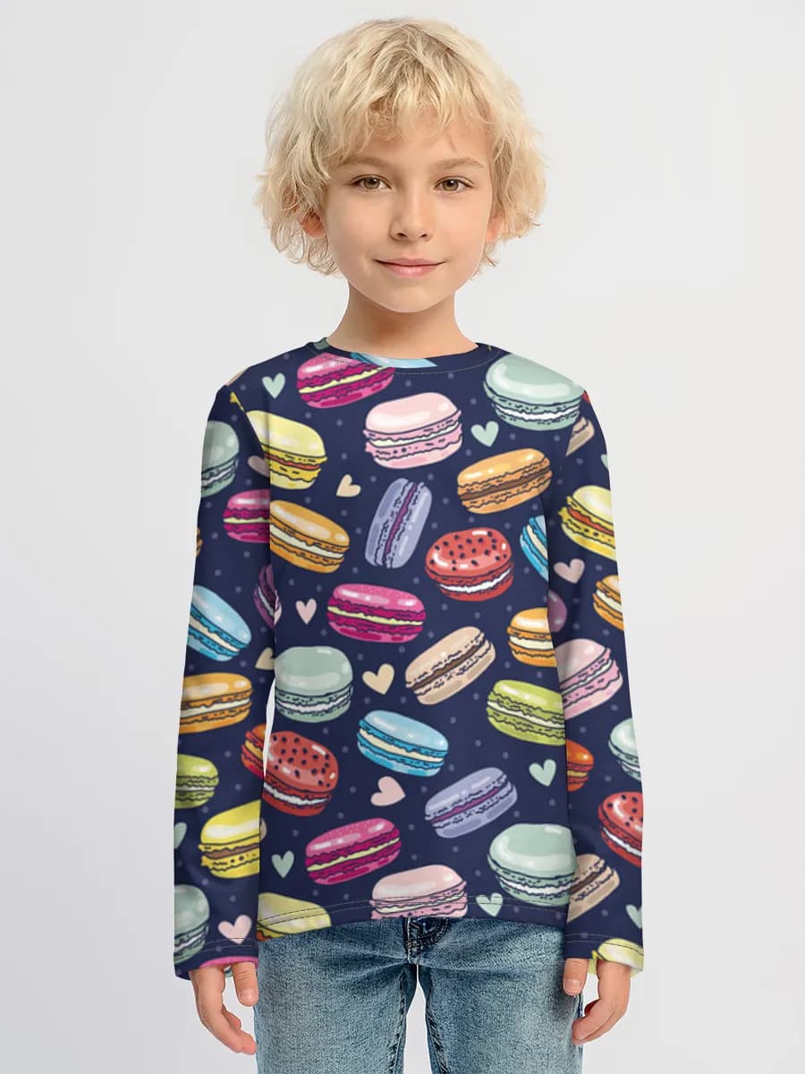 Boys' cotton long sleeve shirt