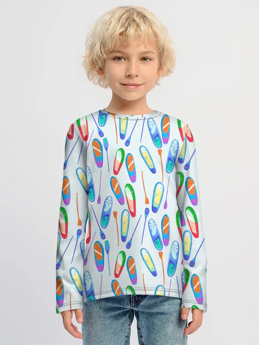 Camiseta Manga Larga de Algodón Niño