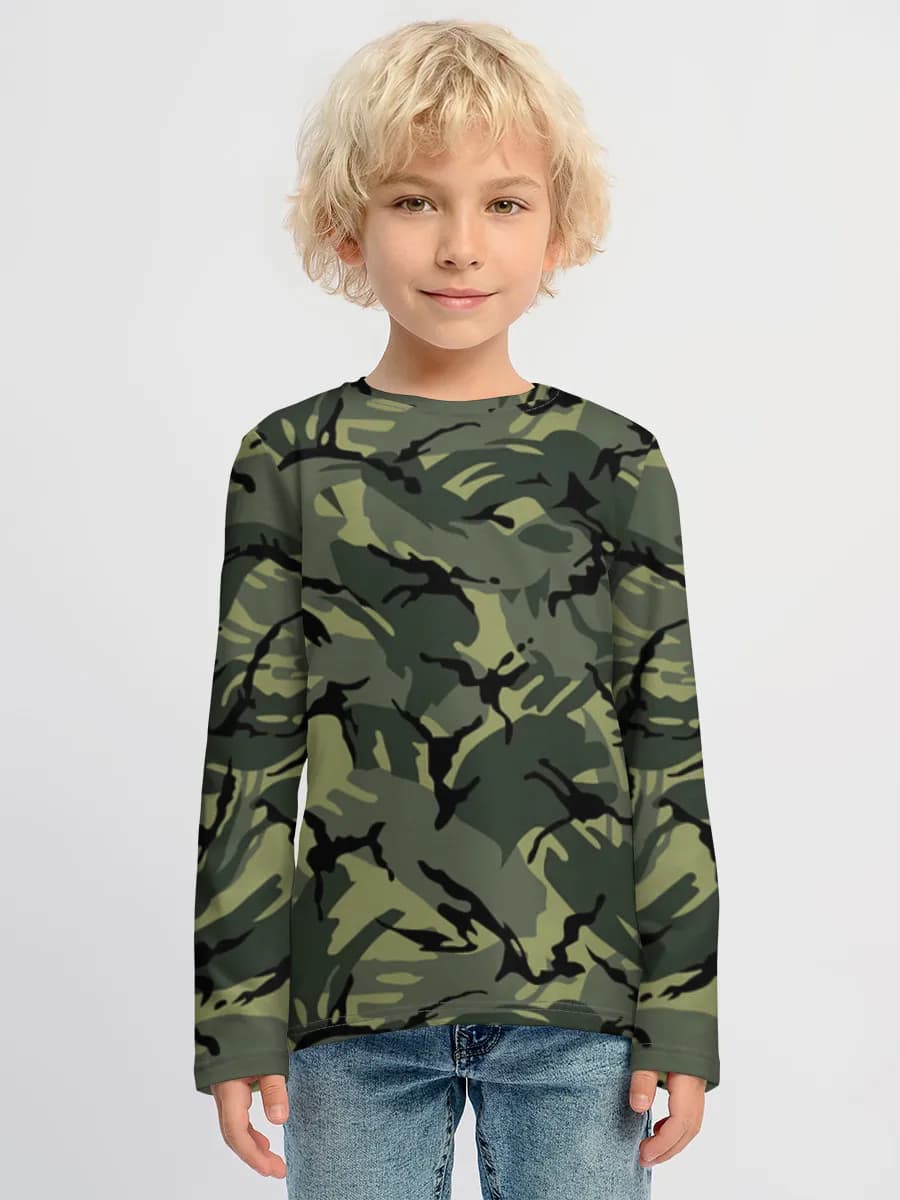 Boys' cotton long sleeve shirt