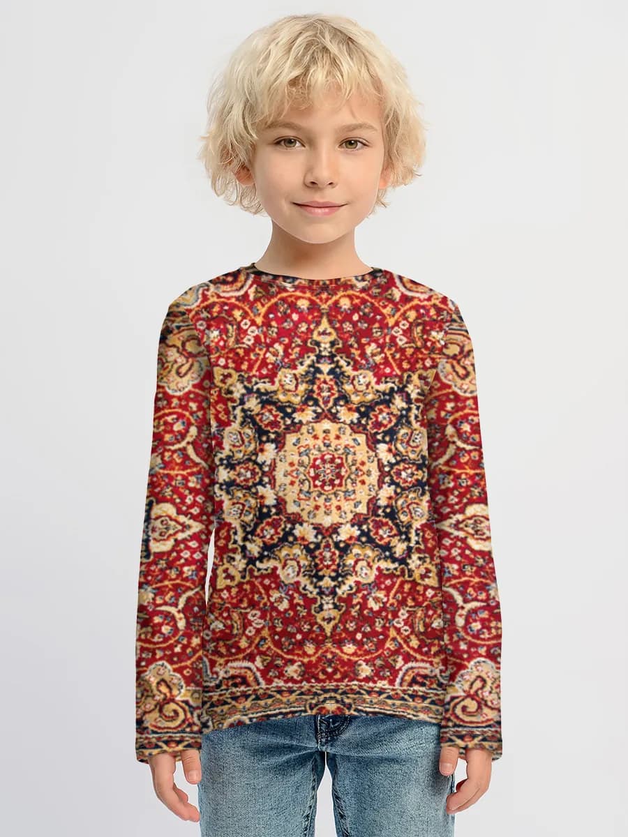 Baumwoll-Langarmshirt Jungen