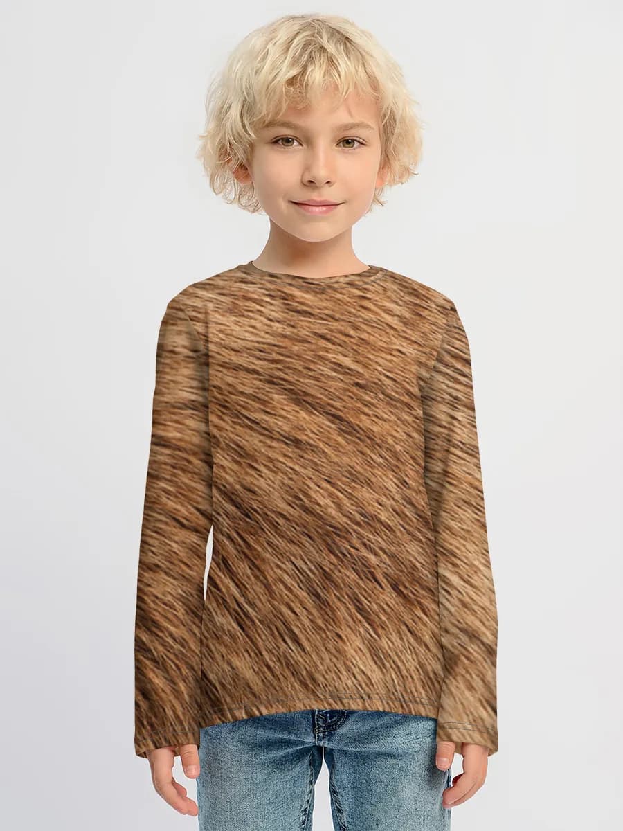 Boys' cotton long sleeve shirt