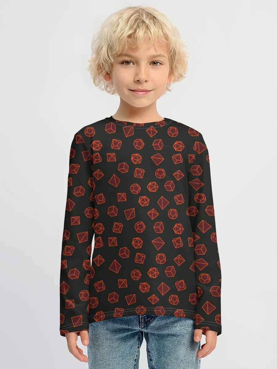 Boys' cotton long sleeve shirt