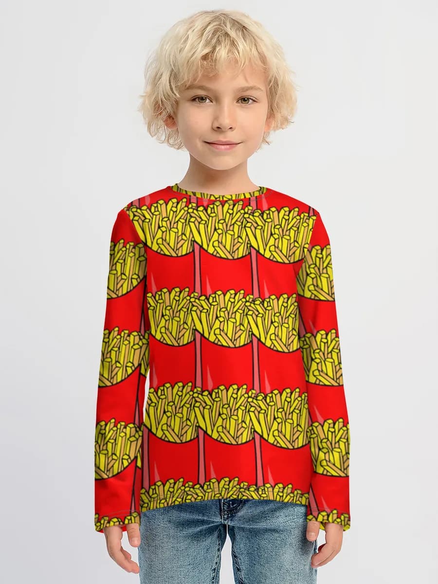 Camiseta Manga Larga de Algodón Niño